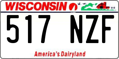 WI license plate 517NZF
