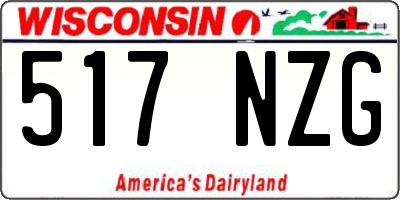 WI license plate 517NZG