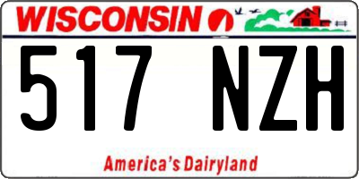 WI license plate 517NZH