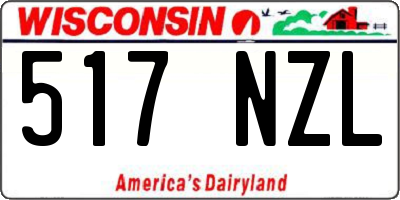 WI license plate 517NZL