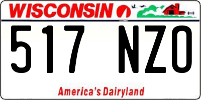 WI license plate 517NZO