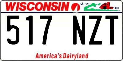 WI license plate 517NZT