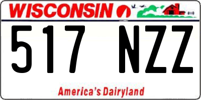 WI license plate 517NZZ