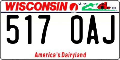 WI license plate 517OAJ