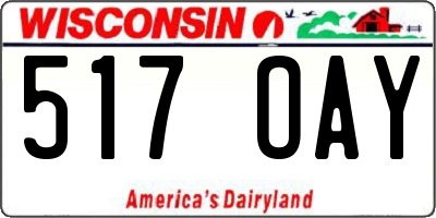 WI license plate 517OAY