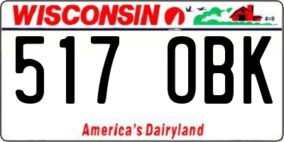 WI license plate 517OBK