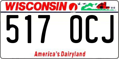 WI license plate 517OCJ