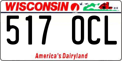 WI license plate 517OCL