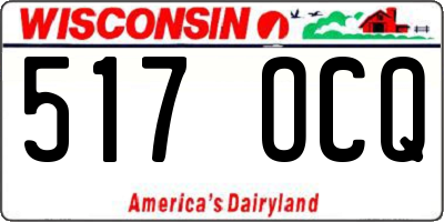 WI license plate 517OCQ