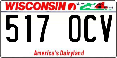 WI license plate 517OCV