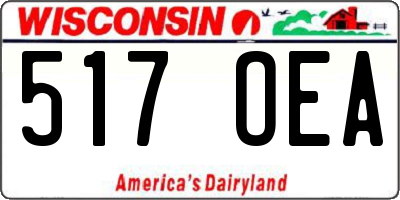 WI license plate 517OEA