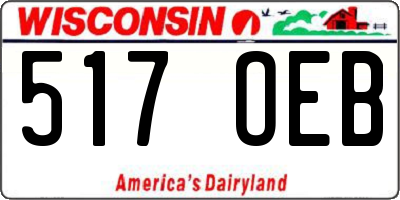 WI license plate 517OEB