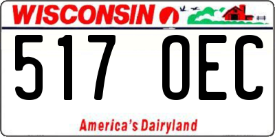 WI license plate 517OEC