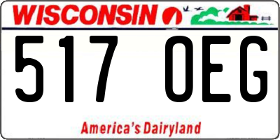 WI license plate 517OEG