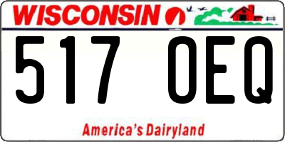 WI license plate 517OEQ