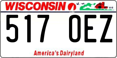 WI license plate 517OEZ