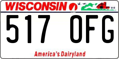 WI license plate 517OFG