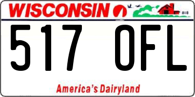 WI license plate 517OFL