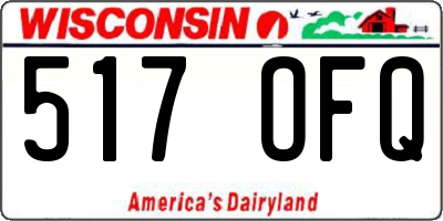 WI license plate 517OFQ