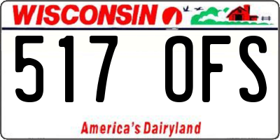 WI license plate 517OFS