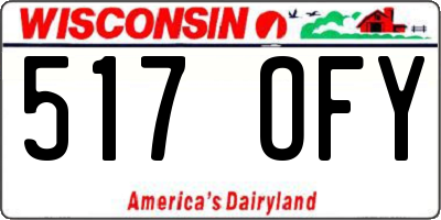 WI license plate 517OFY