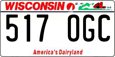 WI license plate 517OGC