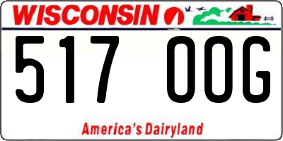 WI license plate 517OOG