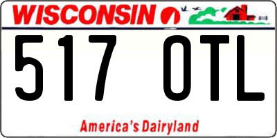 WI license plate 517OTL