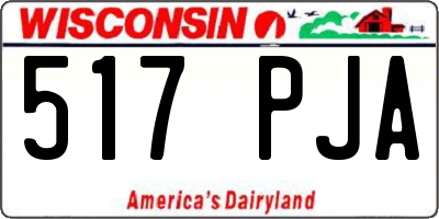 WI license plate 517PJA