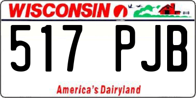 WI license plate 517PJB