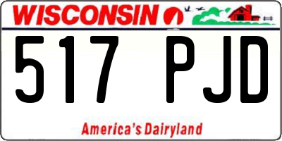 WI license plate 517PJD