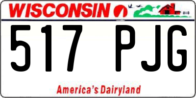WI license plate 517PJG