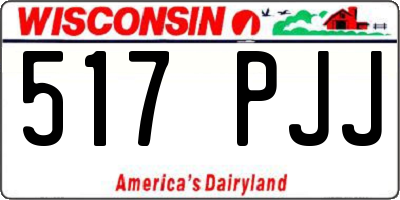 WI license plate 517PJJ