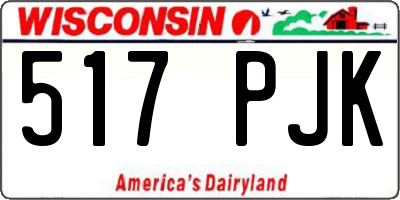WI license plate 517PJK