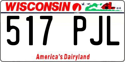WI license plate 517PJL