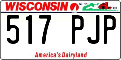 WI license plate 517PJP