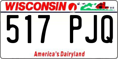 WI license plate 517PJQ