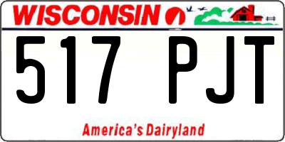 WI license plate 517PJT