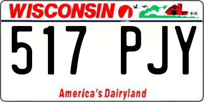 WI license plate 517PJY