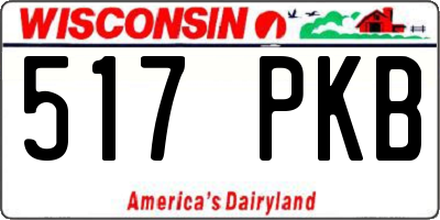WI license plate 517PKB