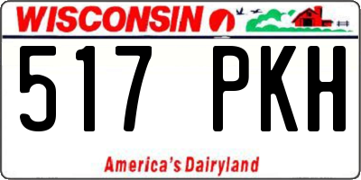 WI license plate 517PKH