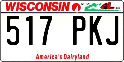 WI license plate 517PKJ