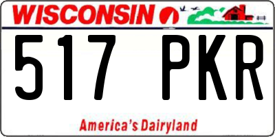 WI license plate 517PKR