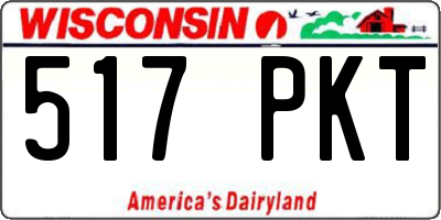 WI license plate 517PKT