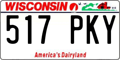 WI license plate 517PKY