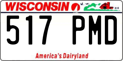 WI license plate 517PMD