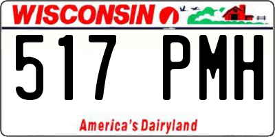 WI license plate 517PMH