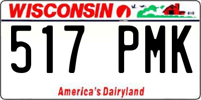 WI license plate 517PMK