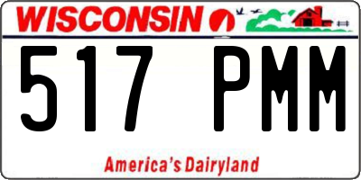 WI license plate 517PMM