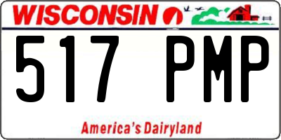 WI license plate 517PMP